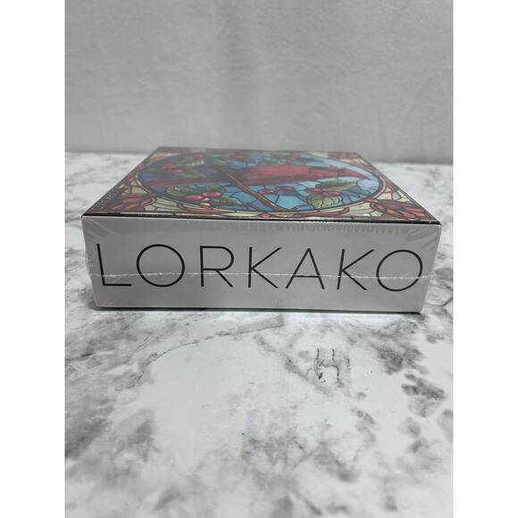 Lorkako Cardinal Bird Stained Glass Jigsaw Puzzle 1000 Piece Adult Red Blue New - Picture 5 of 8